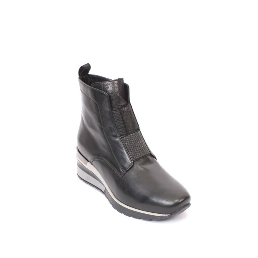 MOT-CLe 1618b Multi-Color Leather Ankle Wedge Boots